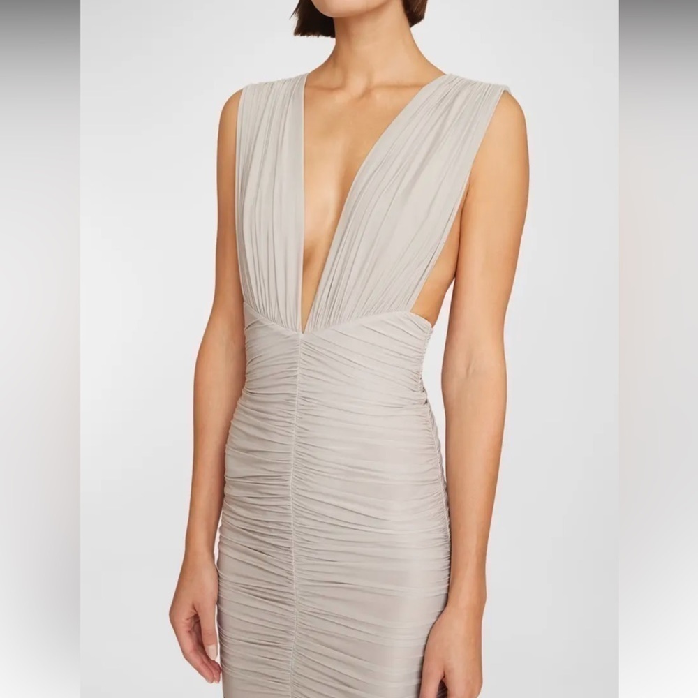 Alex Perry Keanan Plunging Ruched Mini Dress — image 5 of 5